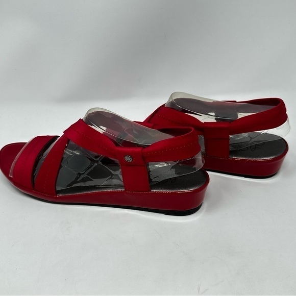 Life Stride Soft System flex red Elastic Strappy Sandals size 9.5W - Picture 4 of 7